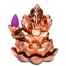 Bruciatore di Incenso Ganesha Cascata Bronzo Bruciatore di Incenso Ganesha Cascata Bronzo