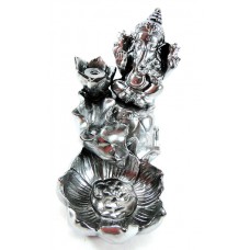 Bruciatore di Incenso Ganesha Cascata G Argento Bruciatore di Incenso Ganesha Cascata G Argento