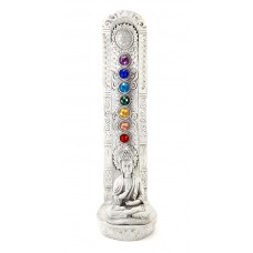 Bruciatore di Incenso Buddha 7 Chakra Griggio Bruciatore di Incenso Buddha 7 Chakra Griggio