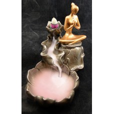 Bruciatore di Incenso Cascata Fiori Yoga Bruciatore di Incenso Cascata Fiori Yoga