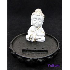 Bruciatore di Incenso Buddha Japamala 3 bastoncini Bruciatore di Incenso Buddha Japamala 3 bastoncini