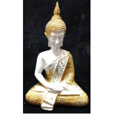 Buddha Tibetano Bianco/Dorato Buddha Tibetano Bianco/Dorato