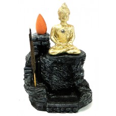 Bruciatore di Incenso Cascata Buddha Tibetano Montagna Bruciatore di Incenso Cascata Buddha Tibetano Montagna
